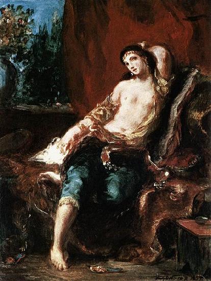 Eugene Delacroix Odalisque oil painting image